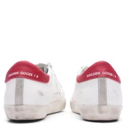 Golden Goose Women's Super-Star Penstar - White/Silver/Red -Fashion Clothing Store Golden Goose Women s Super Star Penstar White Silver Red GWF00107.F003167.11183 12 28 22 Feature VR 6