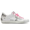 Golden Goose Women's Super-Star Sneakers - White/Silver/Cream Leopard