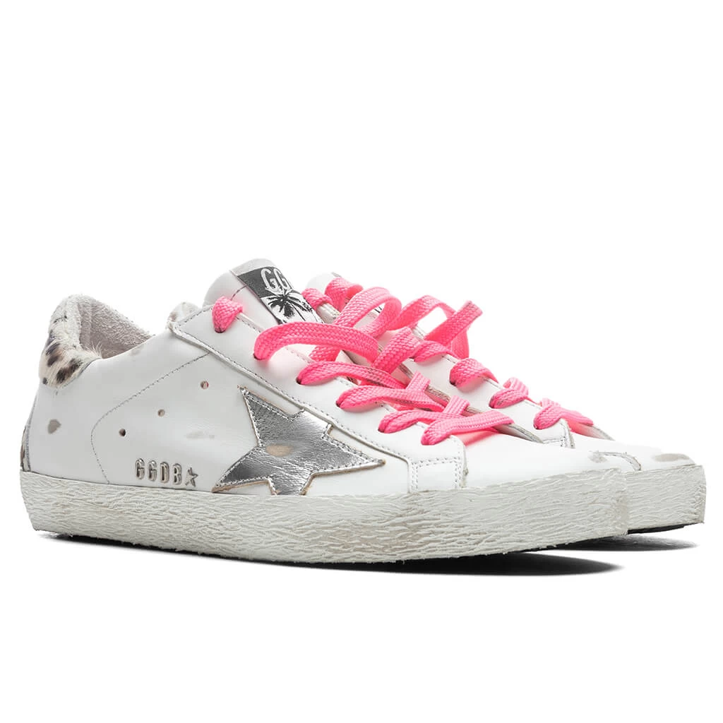 Golden Goose Women's Super-Star Sneakers - White/Silver/Cream Leopard 2 Golden Goose Women's Super-Star Sneakers - White/Silver/Cream Leopard - Image 2