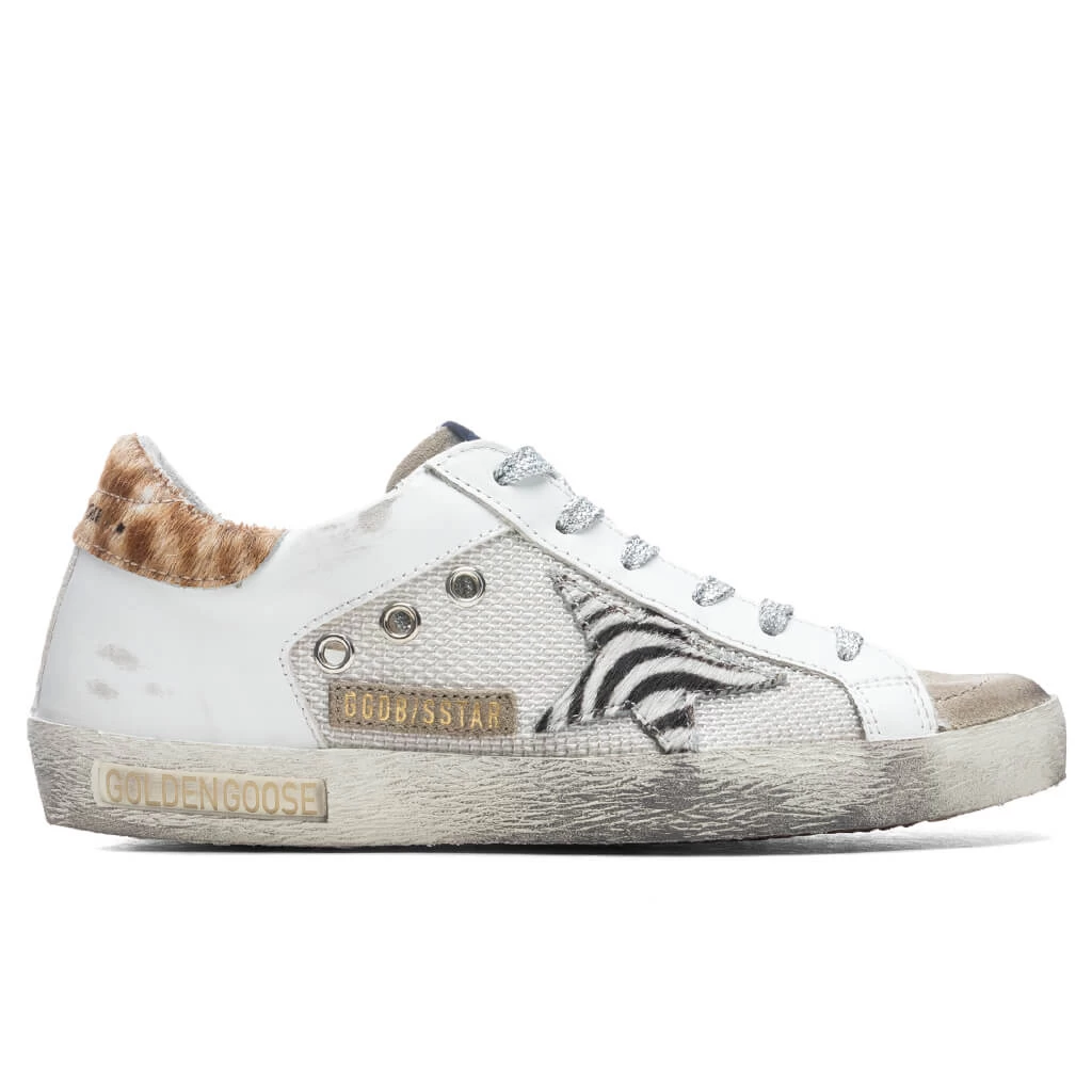 Golden Goose Women's Super-Star Sneakers - Light Silver/White/Taupe 1 Golden Goose Women's Super-Star Sneakers - Light Silver/White/Taupe