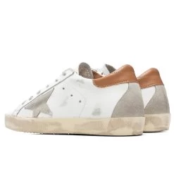 Golden Goose Women's Super-Star Sneakers - White/Ice/Light Brown -Fashion Clothing Store Golden Goose Womens Super Star White Ice Light Brown GWF00102.F002182.10803 12 29 2021 01 4