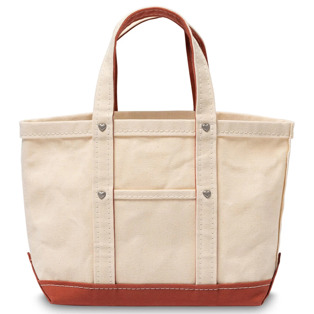 Heavy Canvas Tote Small - Orange 2 Heavy Canvas Tote Small - Orange - Image 2
