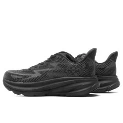 Hoka Women's Clifton 9 - Black/Black -Fashion Clothing Store Hoka One One Women s Clifton 9 Black Black 1127896 BBLC 03 31 23 Feature KN 5