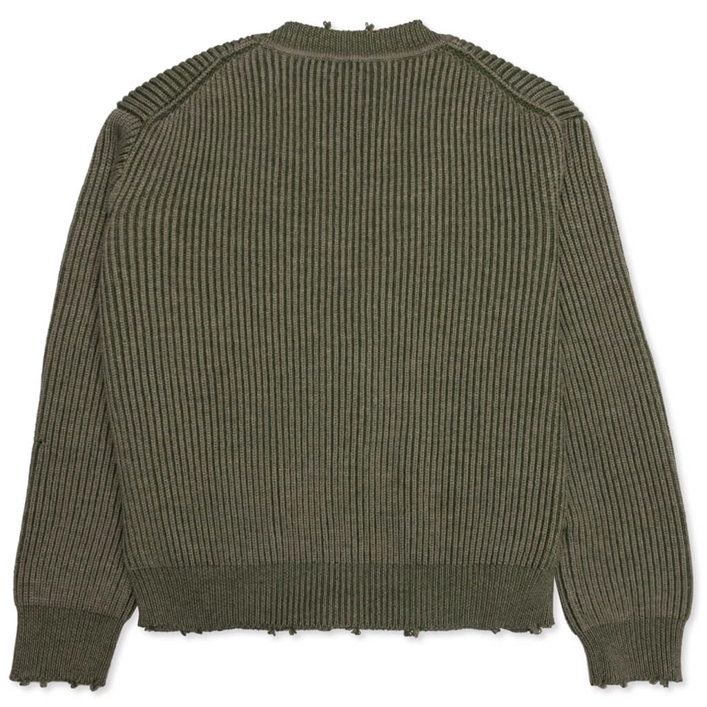 Structure Wool Knit Cardigan - Surplus 2 Structure Wool Knit Cardigan - Surplus - Image 2