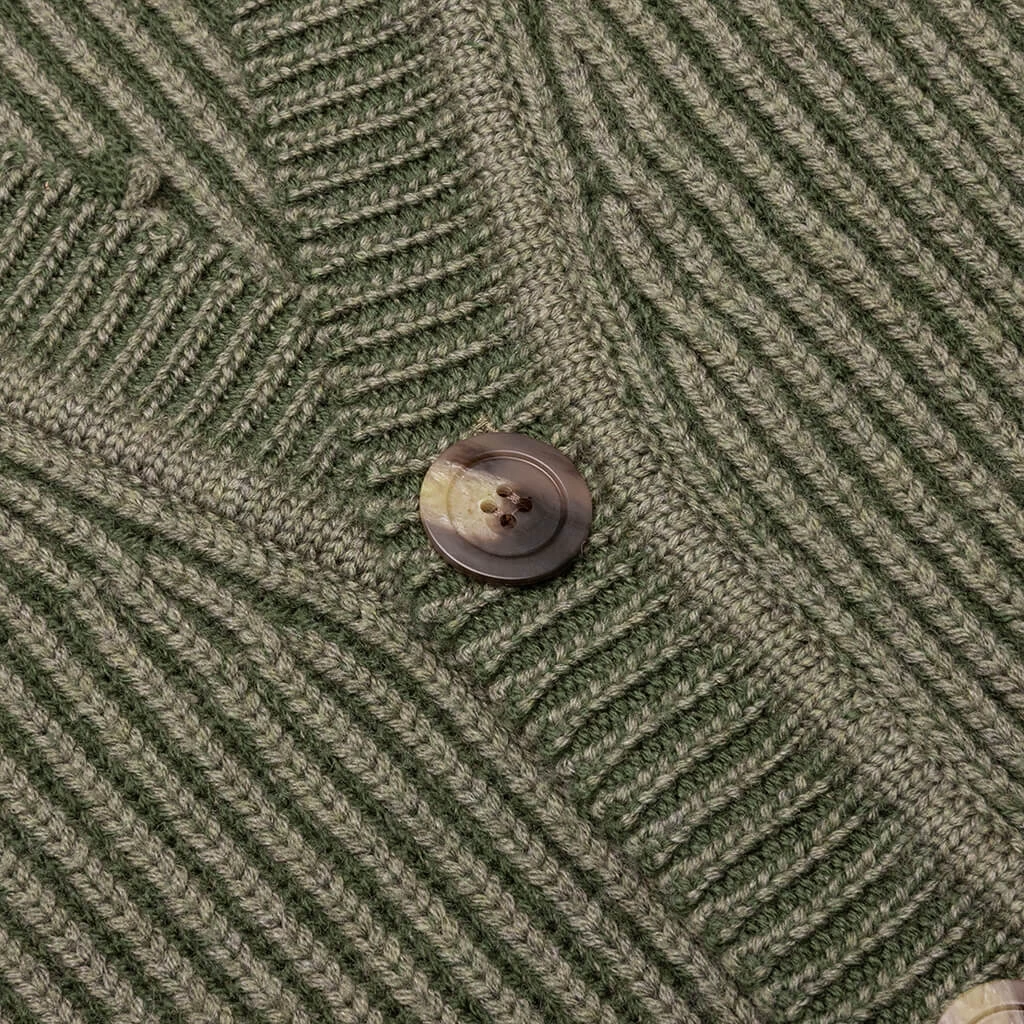 Structure Wool Knit Cardigan - Surplus 3 Structure Wool Knit Cardigan - Surplus - Image 3