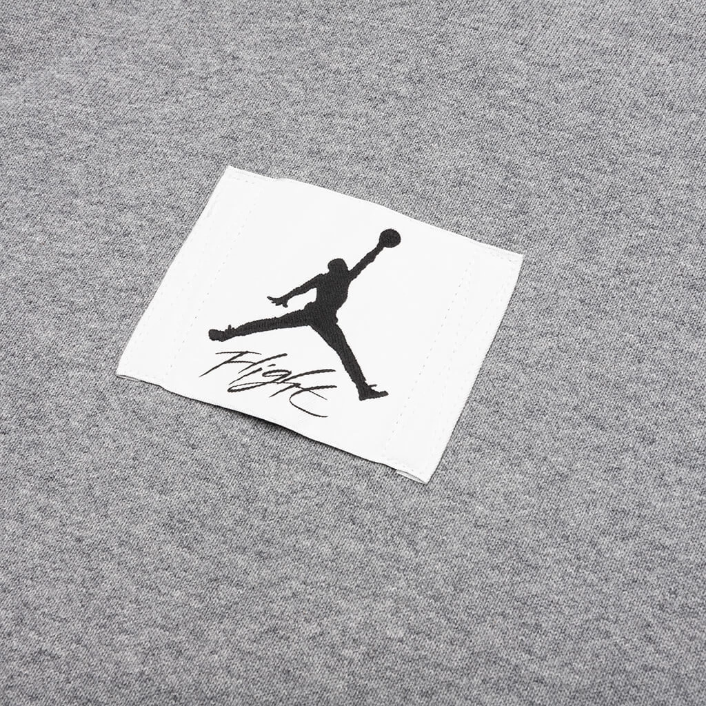 Jordan Flight Fleece Pullover Hoodie - Carbon Heather/Sail 4 Jordan Flight Fleece Pullover Hoodie - Carbon Heather/Sail - Image 4