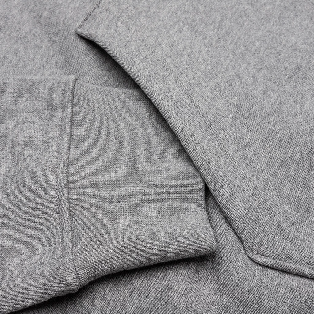 Jordan Flight Fleece Pullover Hoodie - Carbon Heather/Sail 5 Jordan Flight Fleece Pullover Hoodie - Carbon Heather/Sail - Image 5