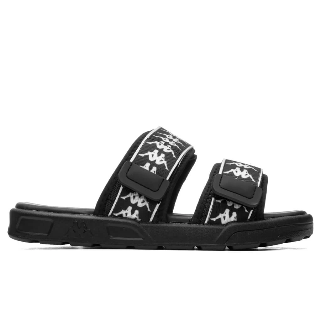 Kappa 222 Banda Aster 1 Sandals - Black/White 1 Kappa 222 Banda Aster 1 Sandals - Black/White
