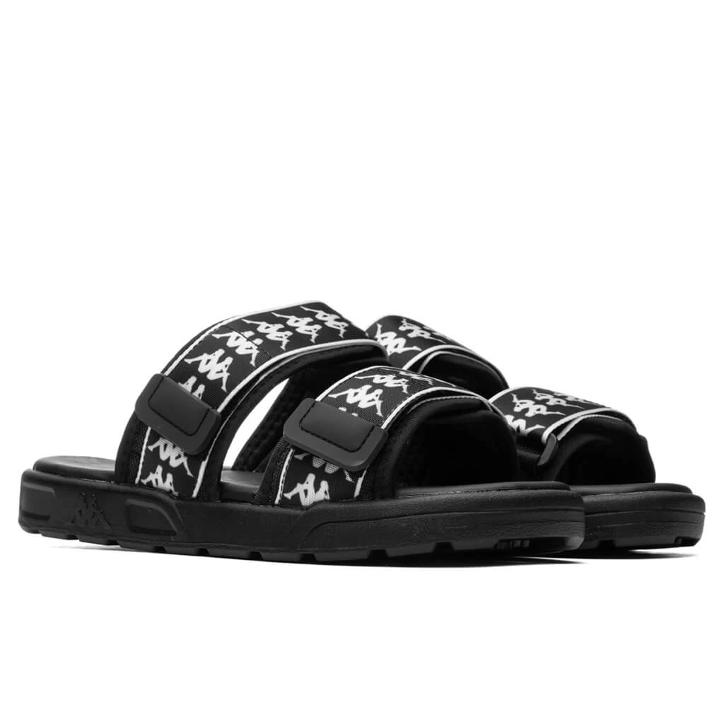 Kappa 222 Banda Aster 1 Sandals - Black/White 2 Kappa 222 Banda Aster 1 Sandals - Black/White - Image 2