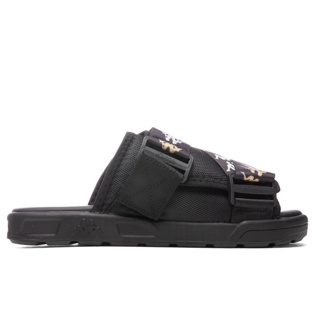 Kappa 222 Banda Mitel 7 Sandals - Black/White 1 Kappa 222 Banda Mitel 7 Sandals - Black/White