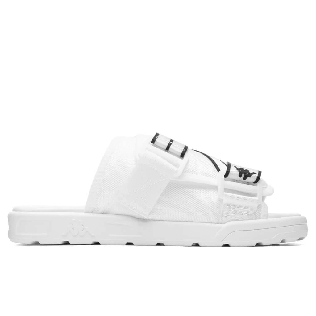Kappa Authentic Jpn Mitel Sandals - White/Black 1 Kappa Authentic Jpn Mitel Sandals - White/Black