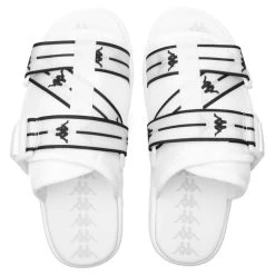 Kappa Authentic Jpn Mitel Sandals - White/Black 7 Kappa Authentic Jpn Mitel Sandals - White/Black -Fashion Clothing Store Kappa Authentic Jpn Mitel Sandals White Black 304T500 900 04 28 2021 01 4
