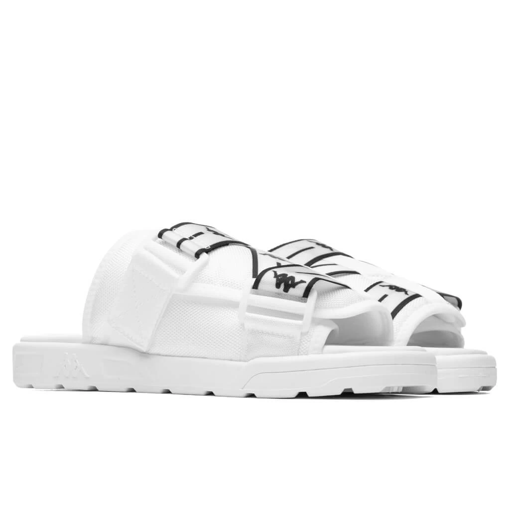 Kappa Authentic Jpn Mitel Sandals - White/Black 2 Kappa Authentic Jpn Mitel Sandals - White/Black - Image 2