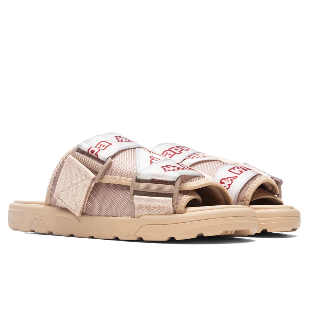 Kappa Logo Tape Kalpi Sandals - Beige/Light Pink 2 Kappa Logo Tape Kalpi Sandals - Beige/Light Pink - Image 2