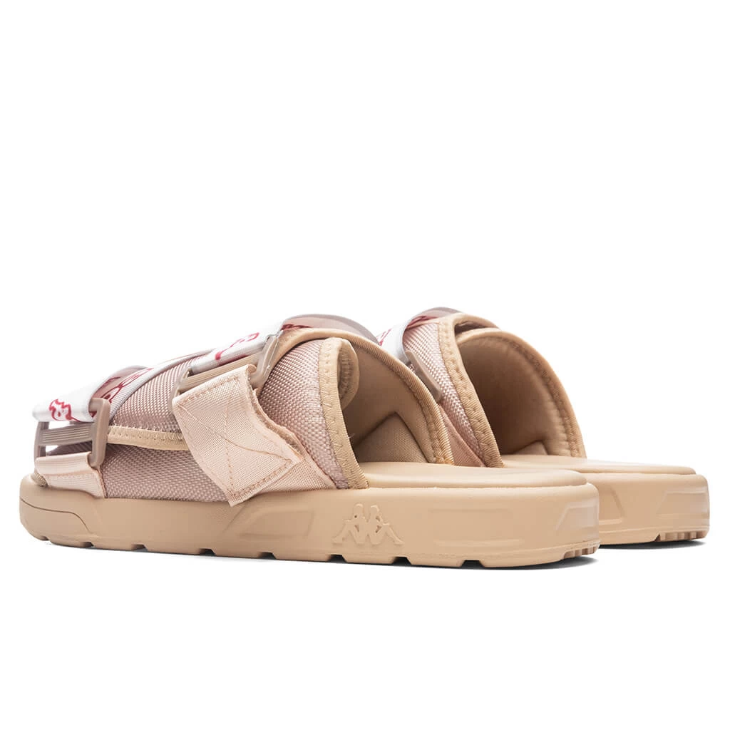 Kappa Logo Tape Kalpi Sandals - Beige/Light Pink 3 Kappa Logo Tape Kalpi Sandals - Beige/Light Pink - Image 3