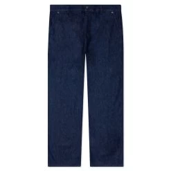 JW Anderson Logo Grid Turn Up Workwear Jeans - Indigo