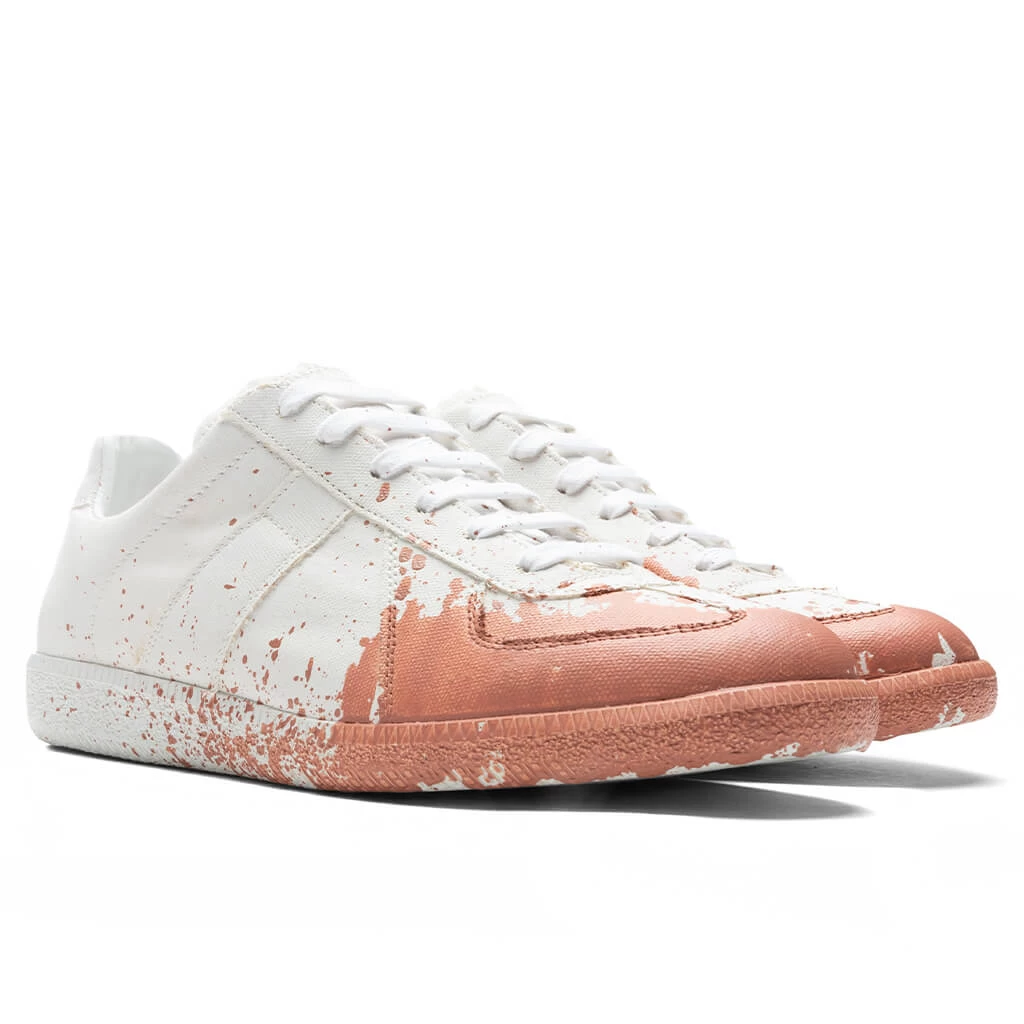 Maison Margiela Replica Paint Splatter Sneakers - White/Coquille 2 Maison Margiela Replica Paint Splatter Sneakers - White/Coquille - Image 2