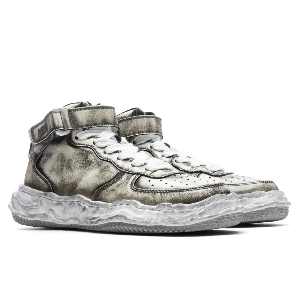 Wayne Brushed Patent Leather High - White 2 Wayne Brushed Patent Leather High - White - Image 2