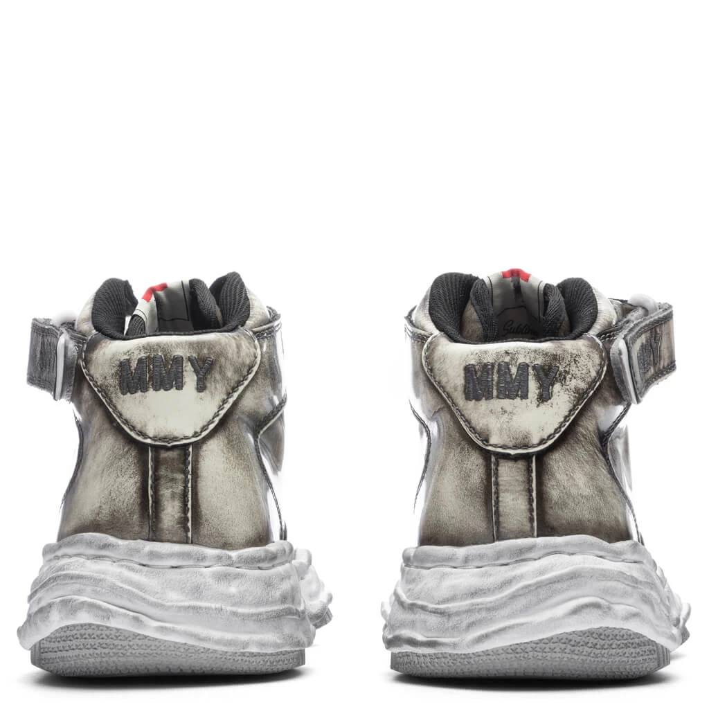 Wayne Brushed Patent Leather High - White 4 Wayne Brushed Patent Leather High - White - Image 4