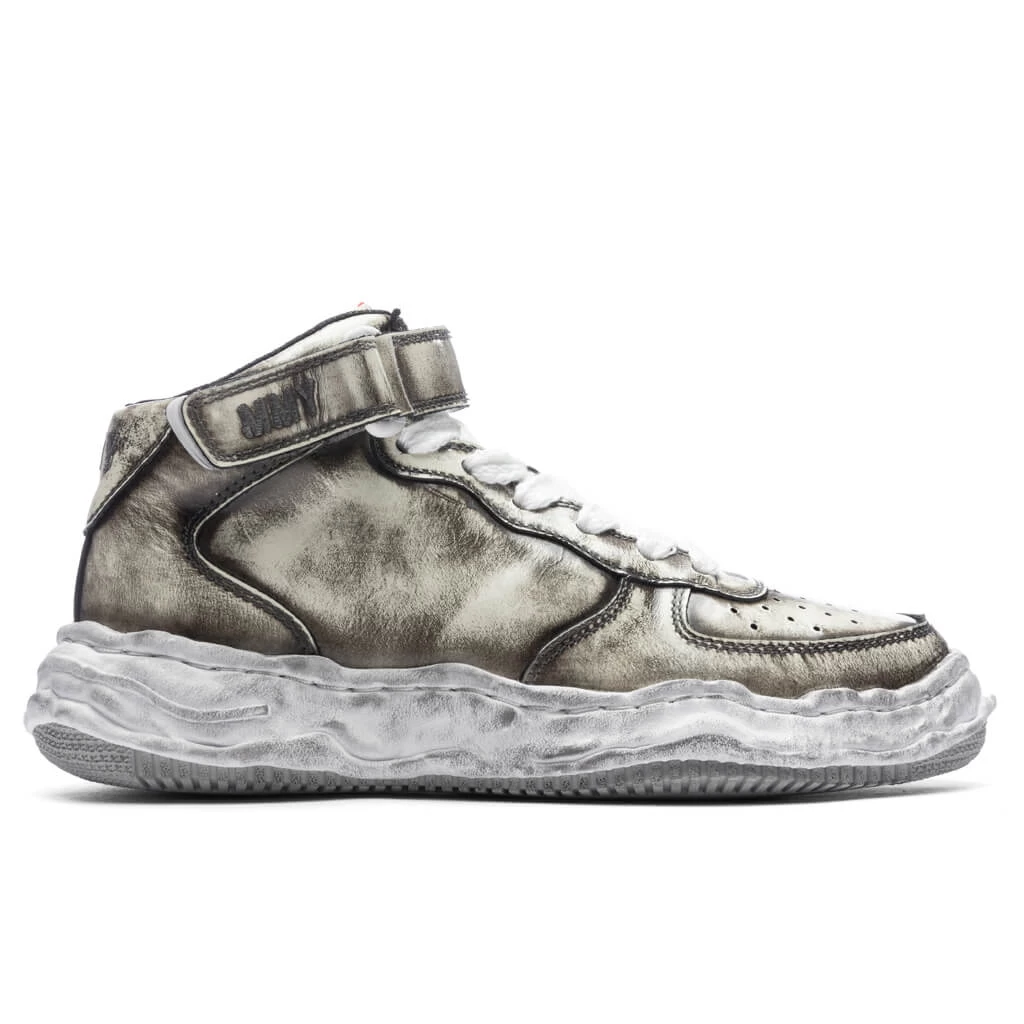 Wayne Brushed Patent Leather High - White 1 Wayne Brushed Patent Leather High - White