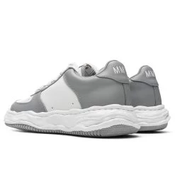 Wayne Low OG Sole Leather Sneaker - Grey/White -Fashion Clothing Store Maison Mihara Yasuhiro Wayne Low OG Sole Leather Sneaker Grey White A08FW706 GRW 01 29 2022 01 4