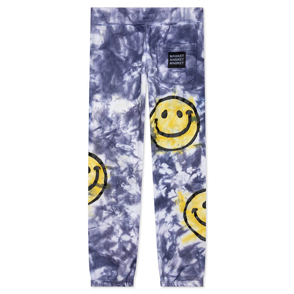 MARKET Smiley Sun Dye Sweatpants - Yellow/Blue 2 MARKET Smiley Sun Dye Sweatpants - Yellow/Blue - Image 2