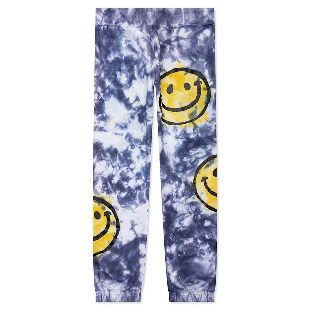 MARKET Smiley Sun Dye Sweatpants - Yellow/Blue 1 MARKET Smiley Sun Dye Sweatpants - Yellow/Blue