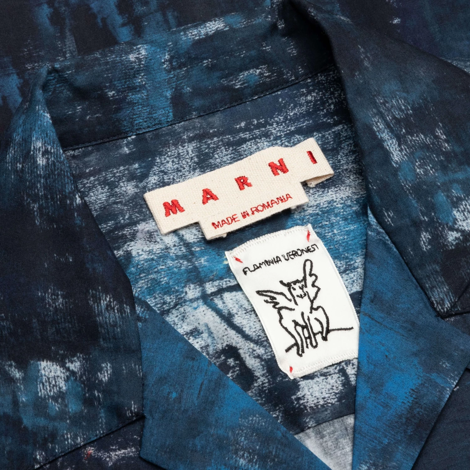 Marni Poplin Bowling Shirt - Royal 3 Marni Poplin Bowling Shirt - Royal - Image 3