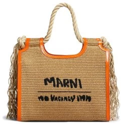 Marni X No Vacancy Inn Marcel Tote Bag - Rawsienna/Carrot