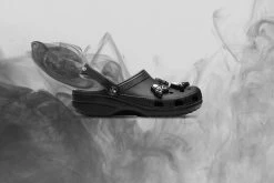 Mastermind Japan X Crocs Classic Clog - Black -Fashion Clothing Store Mastermind x Crocs Classic Clog Black 208211 001 07 06 22 Feature JAYLEEN