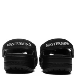 Mastermind Japan X Crocs Classic Clog - Black -Fashion Clothing Store Mastermind x Crocs Classic Clog Black 208211 001 07 06 22 Feature JAYLEEN 7