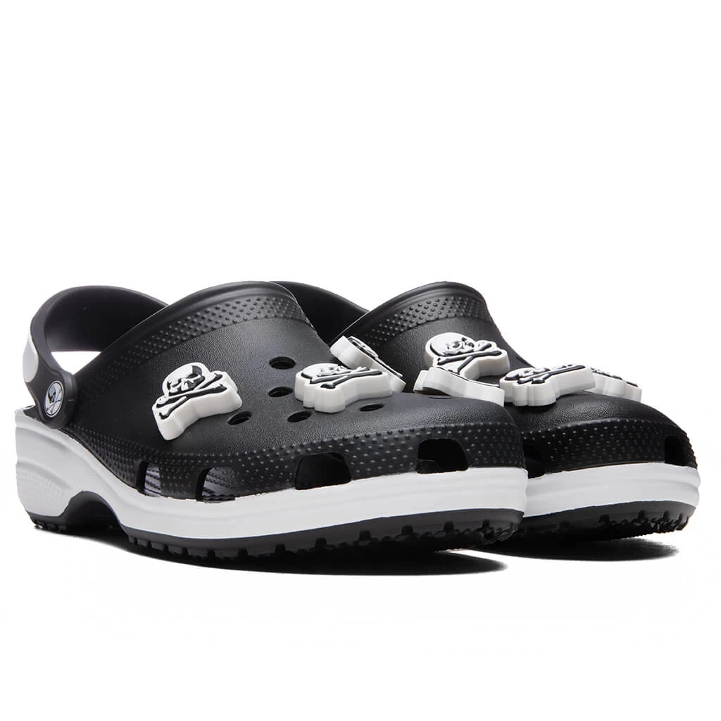 Mastermind Japan X Crocs Classic Clog - Black/White 2 Mastermind Japan X Crocs Classic Clog - Black/White - Image 2