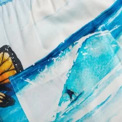 Butterfly Beach Silk Shorts - Blue Multi -Fashion Clothing Store Nahmias Butterfly Beach Silk Shorts Blue Multi SS23 W24 ST1 460 03 01 23 Feature VR 6