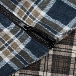 Flannel Shirt 7 Cuts Zipped Wide Shirt - Assorted -Fashion Clothing Store Needles Flannel Shirt 7 Cuts Zipped Wide Shirt Assorted MR343 D O S 05 18 23 Feature DV 8