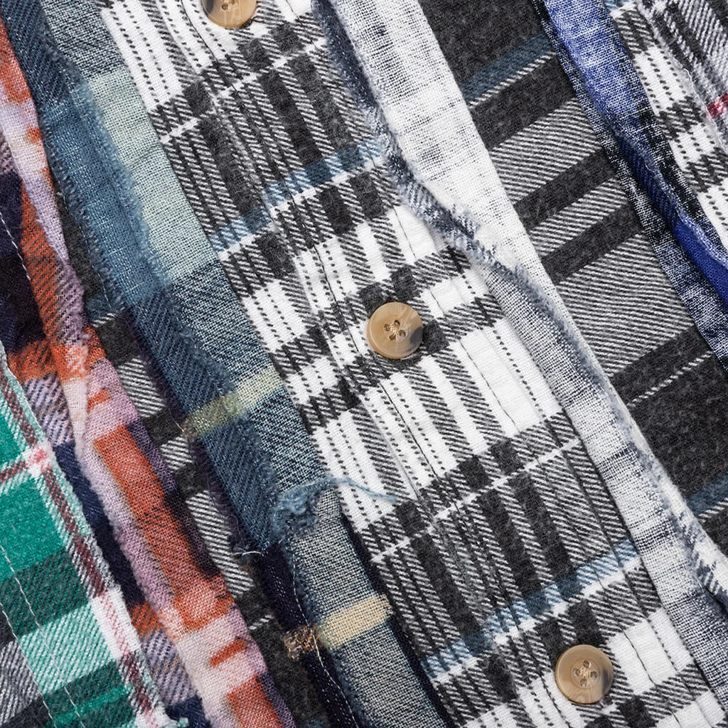 Flannel Shirt Ribbon Wide Shirt - Assorted 4 Flannel Shirt Ribbon Wide Shirt - Assorted - Image 4