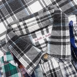 Flannel Shirt Ribbon Wide Shirt - Assorted 7 Flannel Shirt Ribbon Wide Shirt - Assorted -Fashion Clothing Store Needles Flannel Shirt Ribbon Wide Shirt Assorted MR355 H O S 05 17 23 Feature VR 8