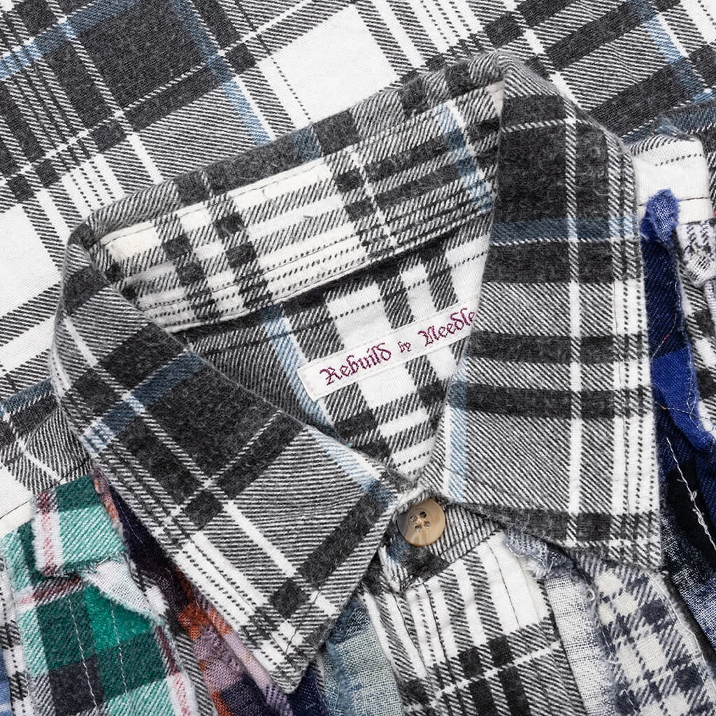 Flannel Shirt Ribbon Wide Shirt - Assorted 3 Flannel Shirt Ribbon Wide Shirt - Assorted - Image 3