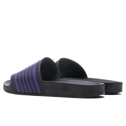 Track Line Shower Sandals - Black/Purple -Fashion Clothing Store Needles Track Line Shower Sandals Black Purple KP308 BLK 02 10 2022 01 3
