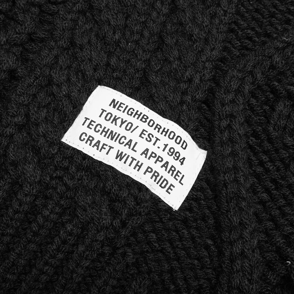 Savage Cable Sweater AW Knit - Black 5 Savage Cable Sweater AW Knit - Black - Image 5