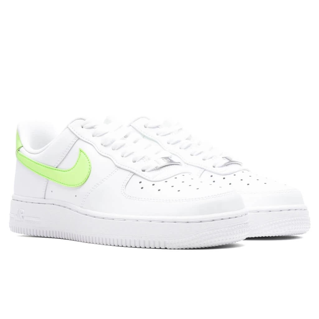 Nike Women's Air Force 1 - White/Lime Blast 2 Nike Women's Air Force 1 - White/Lime Blast - Image 2
