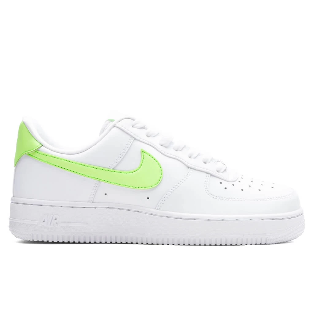 Nike Women's Air Force 1 - White/Lime Blast 1 Nike Women's Air Force 1 - White/Lime Blast