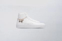 Nike Women's Blazer Mid '77 LX - White/White/Metallic Gold -Fashion Clothing Store Nike Blazer Mid 77 LX Womens White White Metallic Gold DM0850 100 11 03 2021 01 2copy png