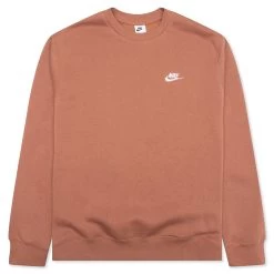 Nike Sportswear Club Fleece Crew - Mineral Clay/White