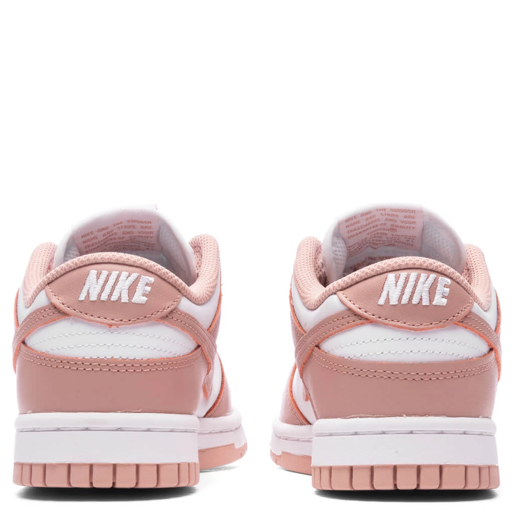 Nike Women's Dunk Low - White/Rose Whisper 4 Nike Women's Dunk Low - White/Rose Whisper - Image 4