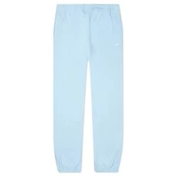 Nike Women's Solo Swoosh Fleece Pants - Celestine Blue/White