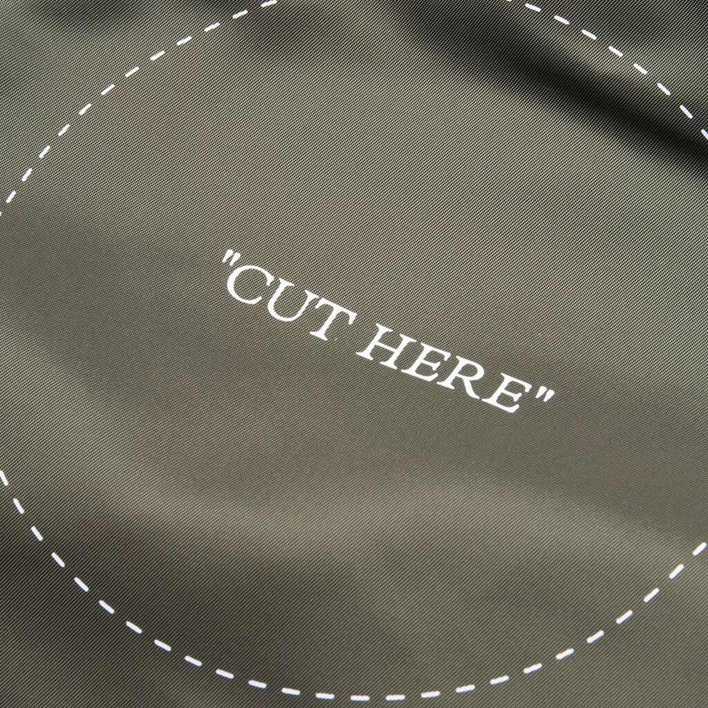 Cut Here Backpack - Green/White 4 Cut Here Backpack - Green/White - Image 4