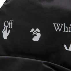OW Logo PVC Backpack - Black/White -Fashion Clothing Store Off White c o Virgil Abloh OW Logo PVC Backpack Black White OMNB029F20PLA0011001 10 30 2020 01 6