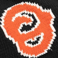 OW Patch Knit Cardigan - Black/Orange -Fashion Clothing Store Off White c o Virgil Abloh OW Patch Knit Cardigan Black Orange OMHB014C99KNI0011020 12 26 2021 01 4