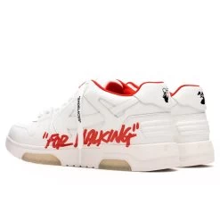 Out Of Office For Walking - White/Red 6 Out Of Office For Walking - White/Red -Fashion Clothing Store Off White c o Virgil Abloh Out of Office For Walking White Red OMIA189F21LEA0030125 12 01 2021 01 4