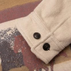 One Of These Days X Woolrich Overshirt With Zip - Canvas -Fashion Clothing Store Overshirt with Zip Canvas 231CFWOOS0095MR CNVS 06 14 23 Feature MG 10